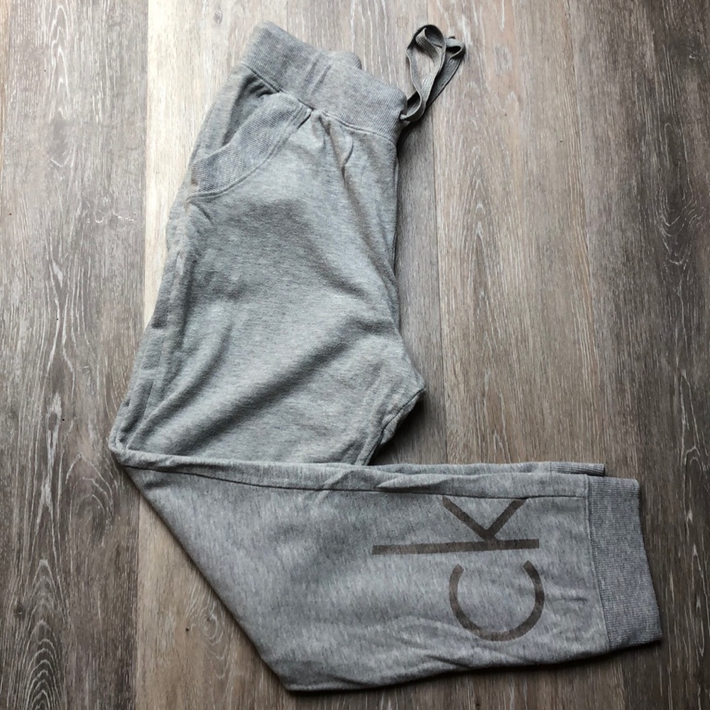 grey Calvin Klein Modern Logo sweats